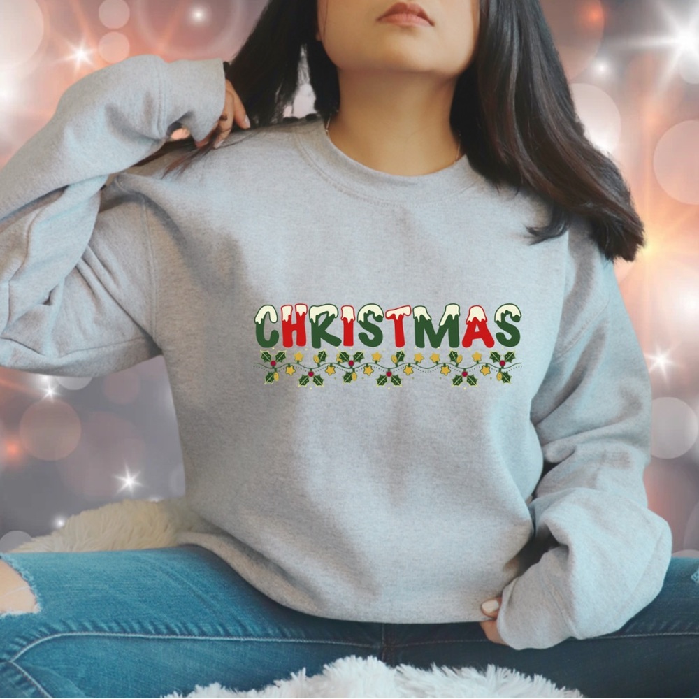 Christmas sweatshirt 
Gildan